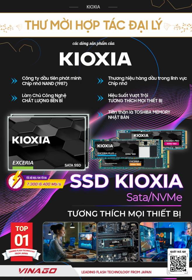 phân phối ssd kioxia