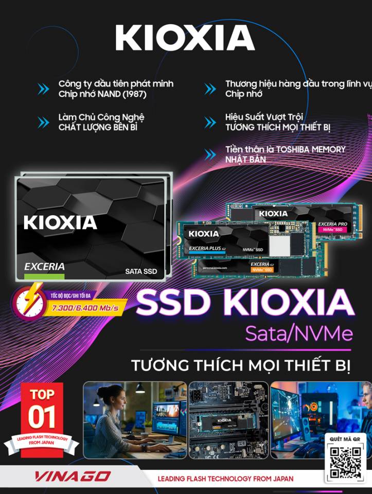 banner poster ssd kioxia
